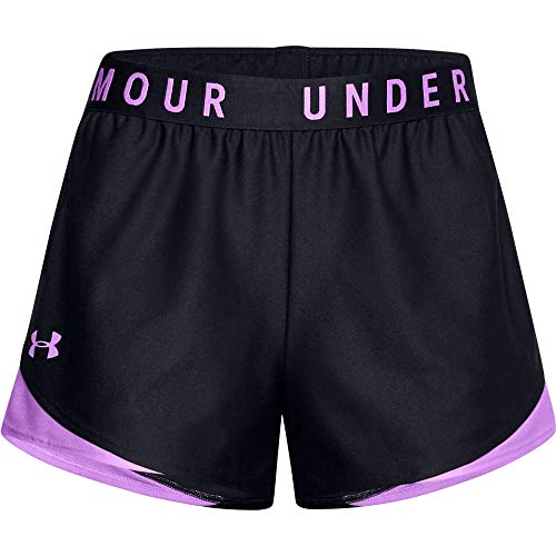 Under Armour (アンダーアーマー) レディース プレーアップ ショーツ 3.0 ブラック (021)/エキゾチックブルーム XXL