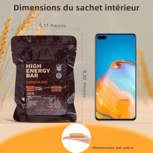 Biscuit énergétique saveur chocolat, Ration d'urgence longue conservation – vue 8