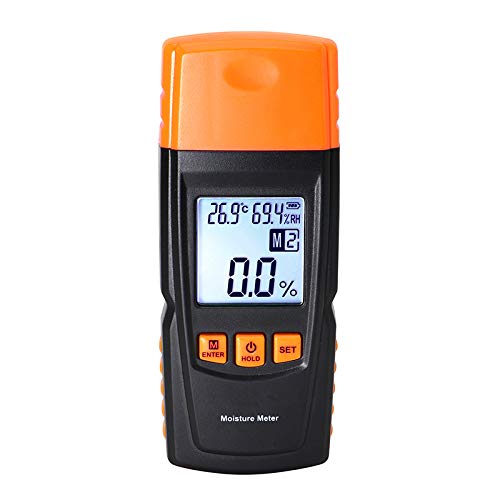 CICIN Wood Moisture Meter 2~70%, Humidity Tester Timber Damp Detector Portable Wood Moisture Meter Humidity Gauge