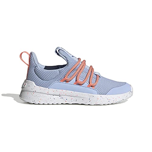 adidas T nis de corrida unissex infantil Lite Racer Adapt 5.0, Blue Dawn/Coral Fusion/Blue Fusion M,