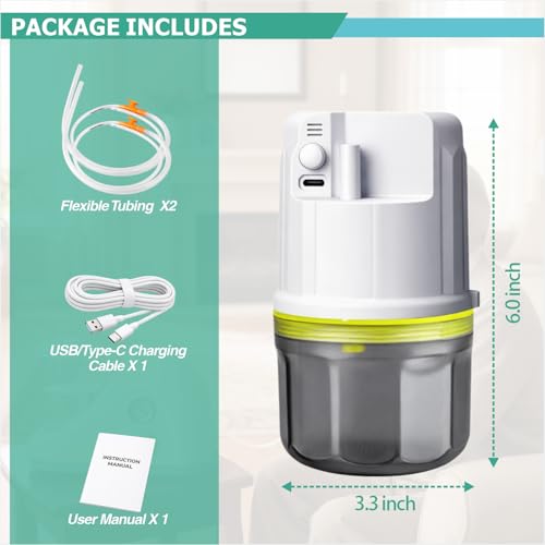 Portable Electric Suction Device with 200ml Bottle and Adjustable Suction