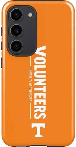 Skinit Pro Phone Case Compatible with Galaxy S23 - Officially Licensed University of Tennessee-Knoxville T Logo Vols on Gray Design