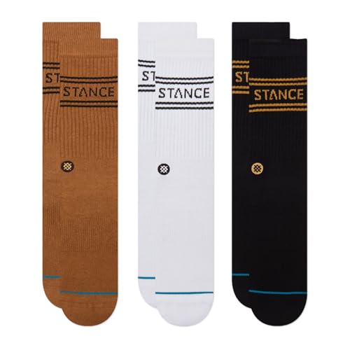 Chaussettes Stance pour hommes lot de 3 paires basiques décontractées multicolores
