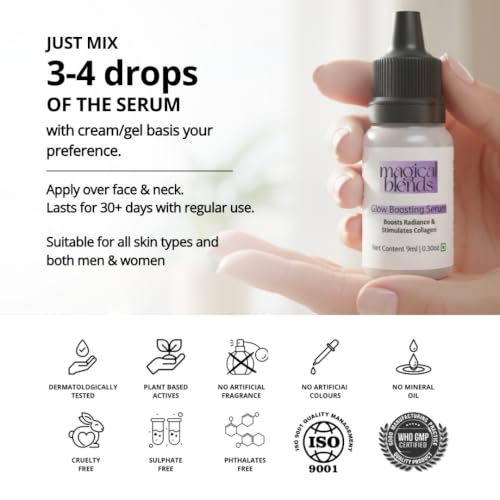 Image of Glow Boosting Niacinamide Face Serum with Alpha Arbutin for Dull Skin | Dark Spots Removal Serum for Glowing Skin | Hydrating, Vegan & Dermatologically Tested | 9ml