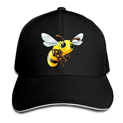 Mignon Abeille réglable Casquette de Baseball Papa Chapeau Vintage Unisexe Sandwich Casquette Denim Chapeau Hip Hop Camionneur Chapeau Soleil Chapeaux Cover