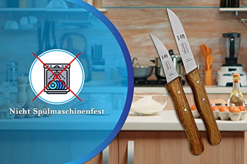 Smi Paring Knife Set Solingen Peeling Knife For Fruits And Vegetable Straight & Curved High Carbon Steel Solingen Knife Made In Germany #TOP5