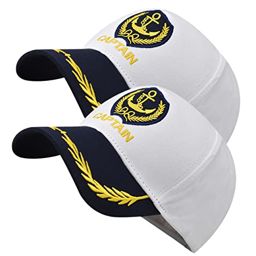 AKOOSY - AKOOSY 2pièce Chapeaux De Marin Rétro Pour Femmes Casquettes De Élégantes Avec Solaire Accessoires Nautiques Idéales Pour Plage Camping Et Activités Extérieures