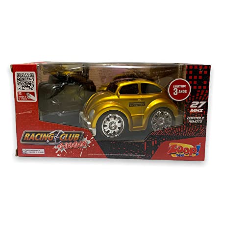 Carro de Controle Remoto Fusca Amarelo 1:24