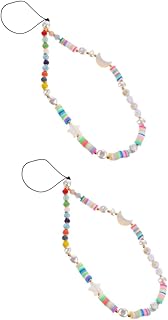 OSALADI 2 Peças De Alças De Telefone Móvel Cordão De Pulso Para Telefone Pulseira De Telefone Com Contas Pulseira De Telefone Pulseira De Telefone Corrente Cordão De Telefone Pulseira De