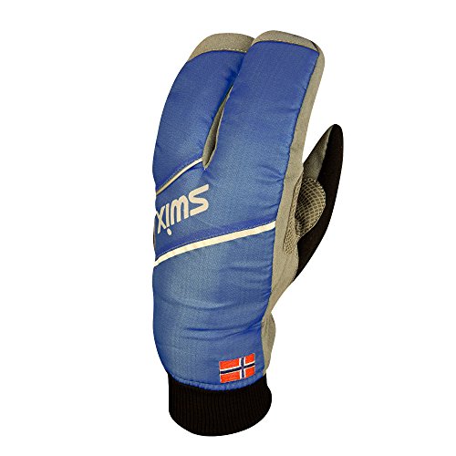Gants ski de fond Swix splitt Mitts Junior bleu royal imperméables