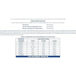 Pool Mate 1-2825 Calcium Hardness Increaser for Pools, 25-Pounds Pool Mate 1 2825 Calcium Hardness Increaser for Pools 25 Pounds