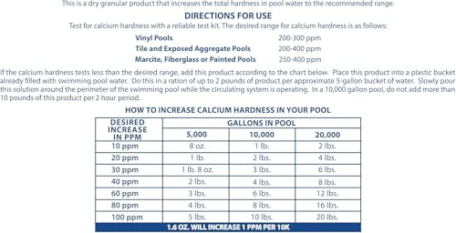 Image of Pool Mate 25-Pounds Premium Calcium Hardness Increaser for Pools, 100% Calcium Chloride, Made in USA