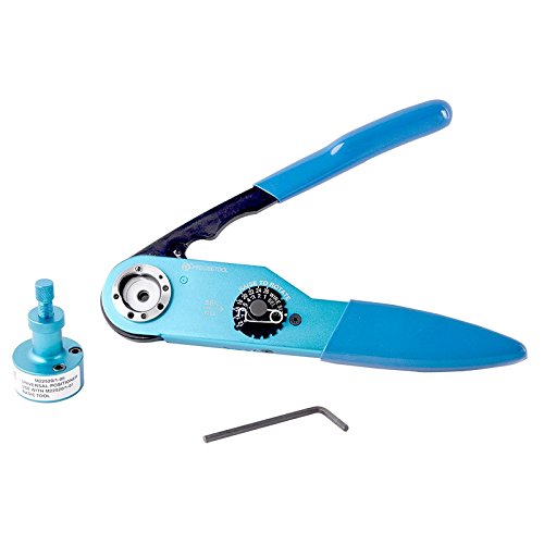 PRECISETOOL Tool Set YJQ-W2A(M22520/1-01) Hand Crimper + UH2-5(M22520/1-05) Adjustable Head, Accommodating Wire Sizes 12 Through 26 AWG