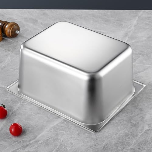 Casserole 1/3 en acier inoxydable multifonction résistant corrosion - 6