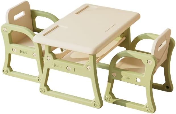子供用テーブル椅子セット 幼児机 1~6歳 多機能省スペース お絵描きデスク 棚付き 学習デスク 入園祝い プレゼント (カルダモン