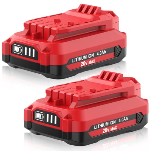 Image of 2Pack V20 4000mAh Batteries Replacement for Craftsman 20V Battery | Compatible with Craftsman 20Volt Battery CMCB202 CMCB205 CMCB204 CMCB201 CMCB206 Cordless Power Tools