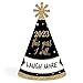 Big Dot of Happiness New Year's Eve 2026 Cone Hat, New Year's Eve Resolution Party Hats, 2026 Party Supplies, Set of 8 (Adult Size)
