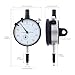 Smgda Metric Dial Indicator, 0-10 mm by 0.01 mm Precision Test Gauge, Dial Test Measuring Instrument with Waterproof Cover, Industrial Tool, Lug Back, White Dial