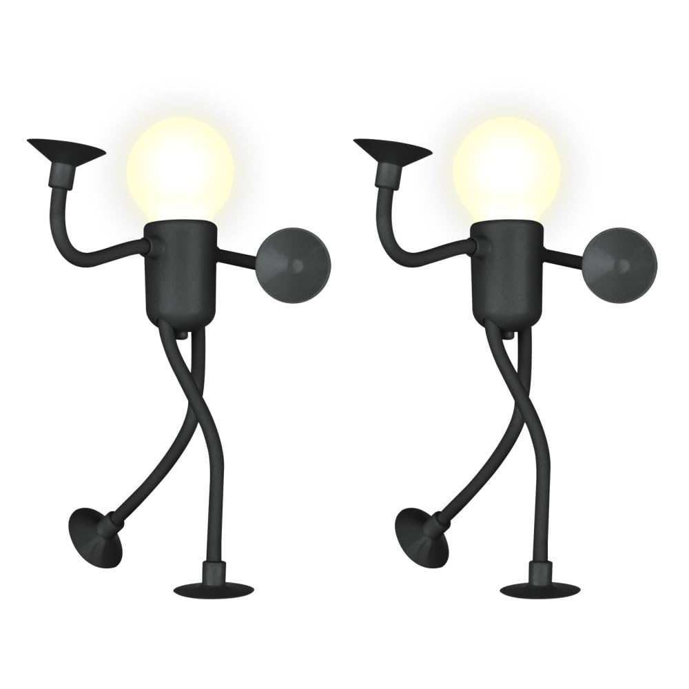 BDKMMS Funny Sportsman Night Lights, Changeable Shape Night Lights Creative Suction Cup Night Lamps for Bedroom Stairs Hallway Kitchen Christmas Decorations