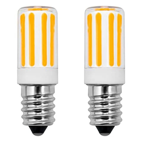 ZHENMING Salt Lamp Light Bulbs 3W E14 LED Light Bulb for Fridge/ Cooker Hood Bulbs Replaces 15W 25W 28W Halogen Lamp, Dimmable Warm White 3000K 220-240V, Pack of 2 Cover
