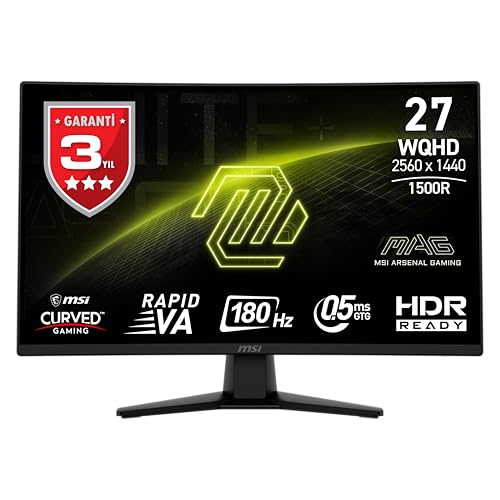 MSI MAG 274CQF 27" LED Rapid VA QHD 180Hz Curva