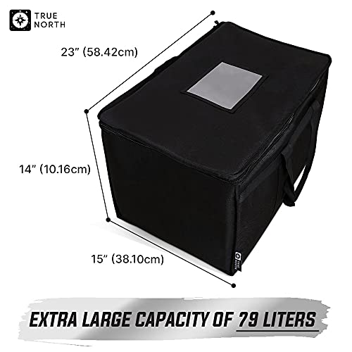 TRUE NORTH XXL Commercial Insulated Food Delivery Bag w/ Divider (23