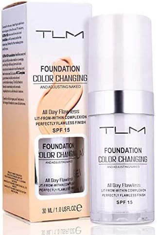 KOSIMI 30ml TLM Color Changing Foundation Liquid Base Makeup Change To Your Skin Tone By Just Blending, white