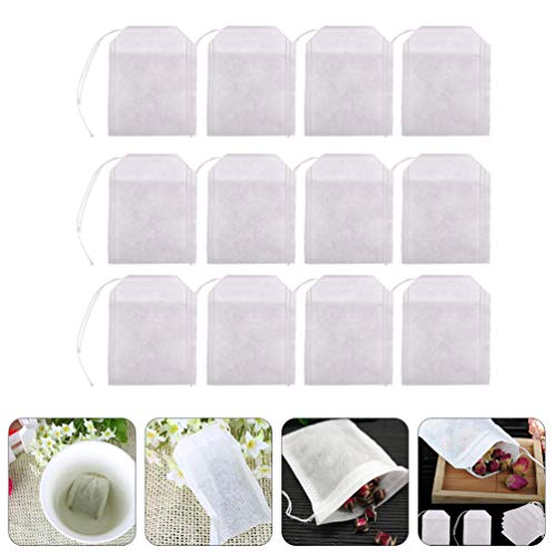 Yardwe 300Pcs Descartável Com Cordão Material Natural de Chá Infusor Saco de Filtro De Sacos De Chá
