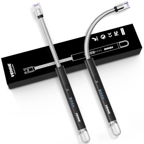 VEHHE 2-Pack Flexible-Neck Arc Lighter (USB-C, Single Arc, Candle/Grill)