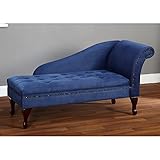 Storage Chaise Lounge - Contemporary Lift Up Tufted Seat Chair - Microfiber Upholstered and Foam...