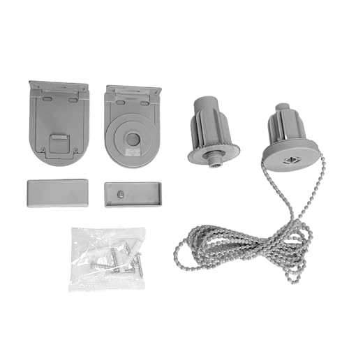 Blindecor | Kit de Mecanismo para Cortinas Enrollables | Compatible con Tubos de 43 mm - Gris | Caja mecanismos de sustitución Completo
