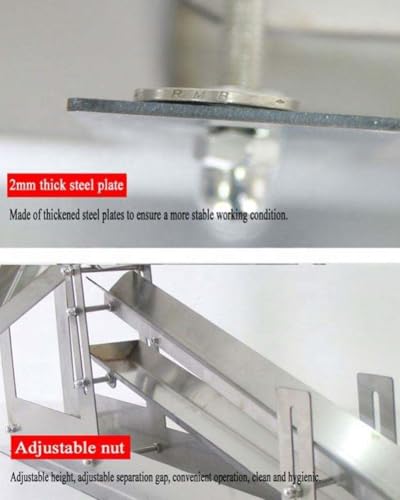 Macchina separatrice per tuorlo d'uovo, in acciaio inox, altezza regolabile, alta capacità 500-800 uova/ora, ideale per pasticcerie commerciali e pasticceria professionale