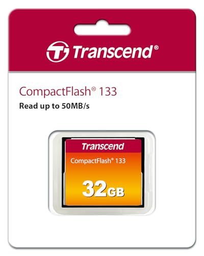 Transcend Tarjeta de Memoria CompactFlash 133 32GB (CF Card) hasta 50/20 MB/s, Compatible con Modo de Transferencia Ultra DMA 4 con MLC NAND Flash, Ideal para DSLR Básicas - TS32GCF133 - imagen 2