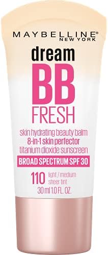Maybelline New York Dream Fresh BB Cream, Light/Medium, 1 Fluid Ounce (Packaging may vary)