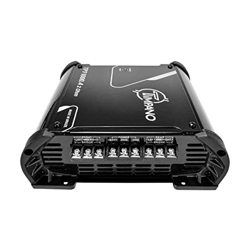 Timpano Tpt1000.4 Compact 4 Channel Car Audio Amplifier – 4 X 260 Watts At 2 Ohms – High Power Stereo 12 Volts Full Range Class D Amp Bridgeable #TOP6