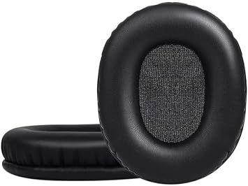 MSR7 Earpads Replacement for Audio Technica ATH M40X / M30X / M20X / SX1 Headphones, Ear Pads Cushions with Memory Foam & Protein PU Ear Pad Cushion Repair Part, Black