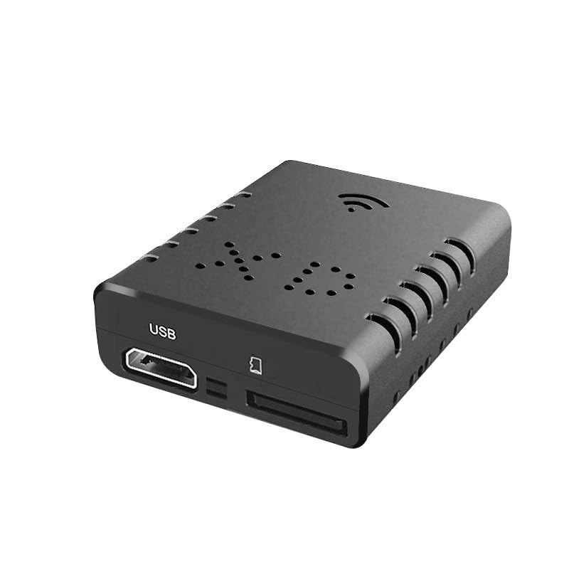 VIRELLO XD Mini cámara para seguridad del hogar, Full HD 1080P 2.4G WiFi IP cámara web con visión nocturna, soporte de vigilancia interior compacto, tarjeta TF, color negro