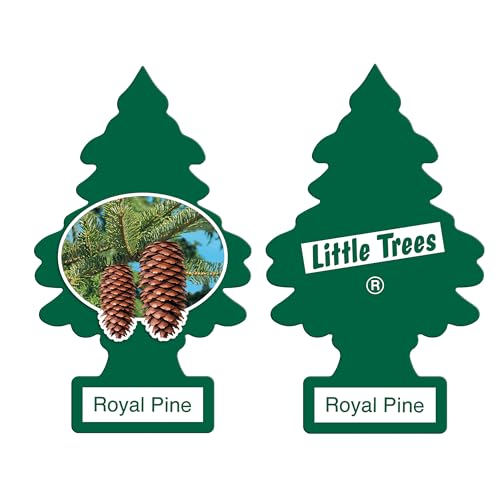 Image of Little Trees Royal Pine Air Freshener (Pack of 3) | Fresh Evergreen Fragrance | Iconic Tree Hanging Design | For Car, Home, Wardrobe | Imported from USA