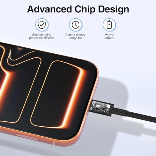 Image of 2pack 10ft USB C to C Cable, 60W Type C to Type C Fast Charging Cord for iPhone 17 16 15 Pro, Pro Max, Plus, iPad Pro, MacBook Air 13 inch, iPad Pro, Air, for Samsung Galaxy S25 and More, Black