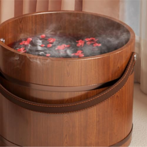 Spa de pies de madera con tapa miniatura 4