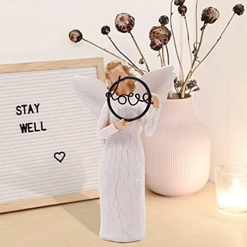 Love Angel Guardian Angel Figurine, You Are So Loved - Hand Carved Love Angel Sculpture, Anniversary Present, Birthday Present Wedding Gifts Valentine's Day Gift for Lover To Show Love