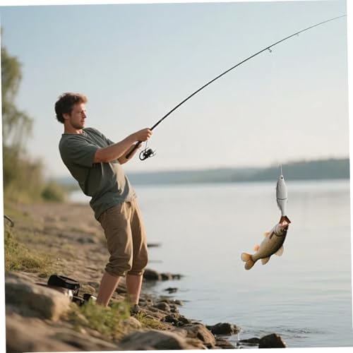 Leurres de pêche vierges non peints avec queue filament pour bar et brochet