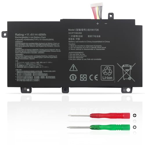 KXRSII B31N1726 Batería para ASUS TUF Gaming FX505 FX505D FX505DT FX505DY FX505G FX504 FX504G FX504GD FX504GM FX505GE FX505GD FX505GM FX505GT FX80 FX80G FX80GM FX86 FX86FM FA506IU FA706IH FA706II