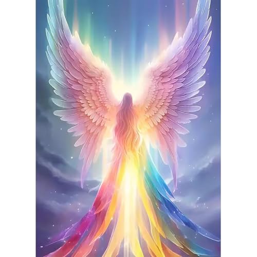 Stamped Cross Stitch Kits for Adults - Angel Embroidery Kits for Beginners Adults,11 CT Patterns Dimensions Counted Cross Stitch Kits for Arts Craft Kits 12X 16 inch