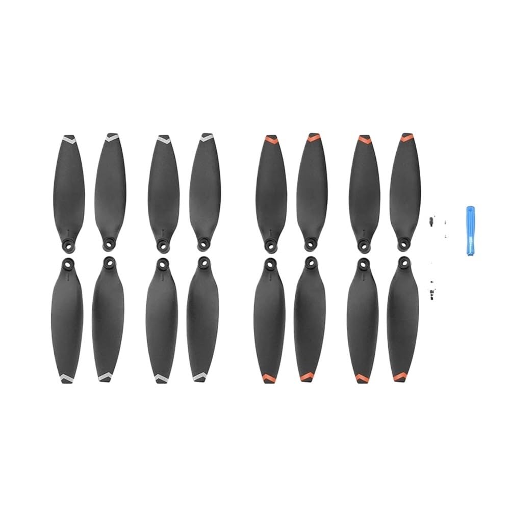 Hélices para X8 V2 resistentes para solucionar roturas con 4 pares dorados