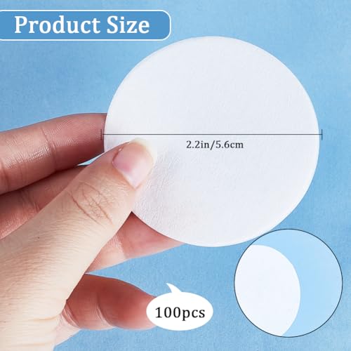 Image of GORGECRAFT 100PCS Synthetic Filter Discs 56mm Diameter Quantitative Ashless Filter Paper Medium Speed Wide Mouth Size Circular Cellulose Funnel Filtering Paper for Buchner Funnel Mushroom Cultivation