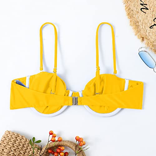 Generic Women Swimsuit Dot Overalls Women Bathing Suit For Women 2 Piece Black 2 Piece Bathing Suits For Women Pink And Orange Bikini Bathing Suit For Teen Girls Hot Pink Bikini Top Baby Bus #TOP3