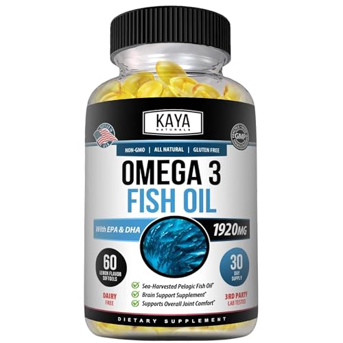 Kaya Naturals KNFISH60 Omega 3 Supplement | Nature Made Omega 3 Fish Oil cover