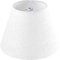 GOSO White Texture Linen Lamp Shade Small Drum Lamp Shade Natural Farbric Lamp Shades for Table Lamps-5 * 9 * 6.4inch(Spider) Rustic Lampshades Replacement No Assembly Required-Modern Bell Shade