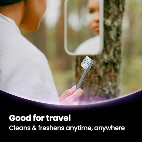 Pinkart 5-in-1 Travel Toothbrush | Disposable toothbrushes with Toothpaste | Floss/Toothpick/Tongue Scraper | Individually Wrapped Disposable toothbrushes | 5.3" Extended Handle (12 Count) — view 4